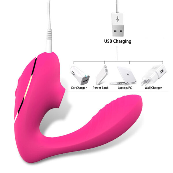 wearable sucking vibrator,sucking vibrator,wearable vibrator,g-spot clit stimulator,clitoral sucking vibrator