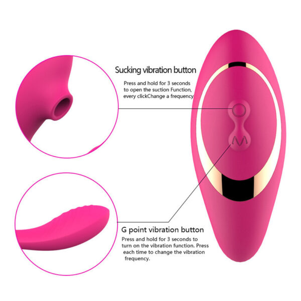 wearable sucking vibrator,sucking vibrator,wearable vibrator,g-spot clit stimulator,clitoral sucking vibrator