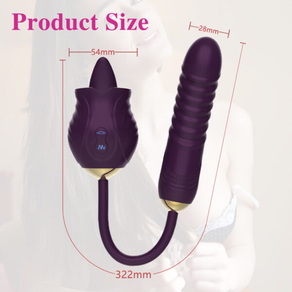 rose tongue vibrator,tongue vibrator,rose tongue toy,rose thrusting dildo,best rose tongue