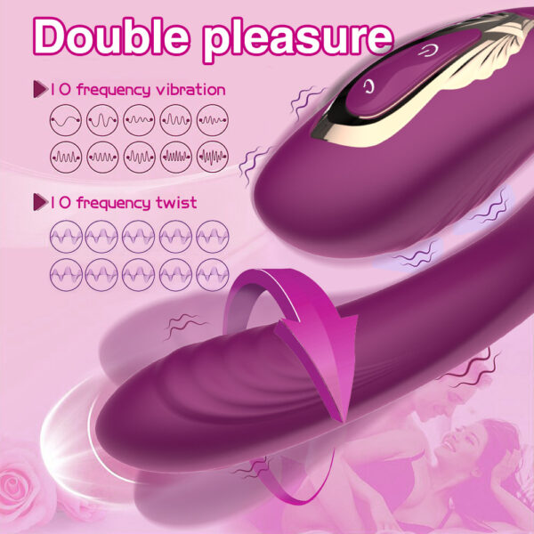 wearable vibrator,Double-head vibration,stimulation vibrator,2-in-1 wearable vibrating,masturbator for women