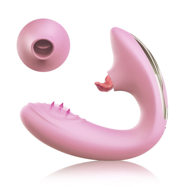 wearable Masturbator,Dual-point stimulation vibrator,female masturbator,tongue-licking vibrator,tapping vibrator