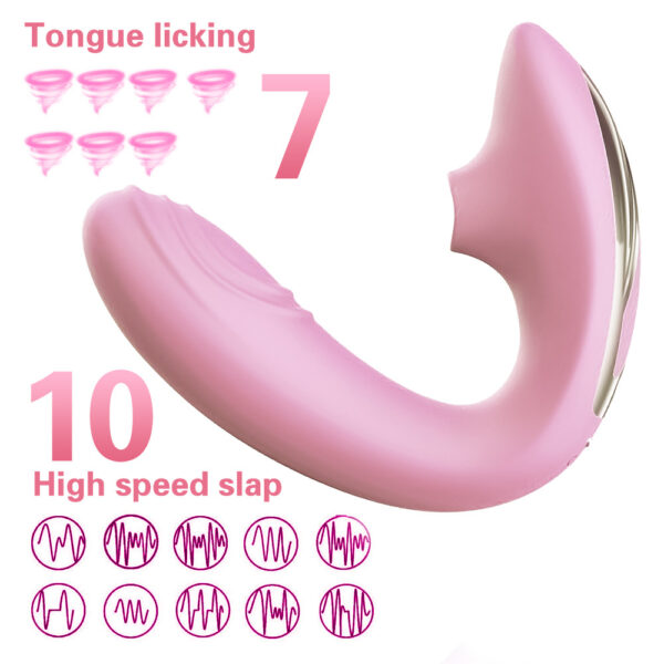 wearable Masturbator,Dual-point stimulation vibrator,female masturbator,tongue-licking vibrator,tapping vibrator