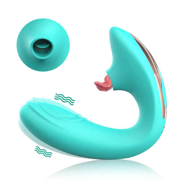 wearable Masturbator,Dual-point stimulation vibrator,female masturbator,tongue-licking vibrator,tapping vibrator