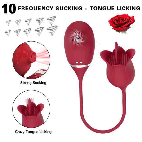 2-in-1 rose toy,tongue vibrator,rose tongue toy,best rose toy,rose tongue vibrator