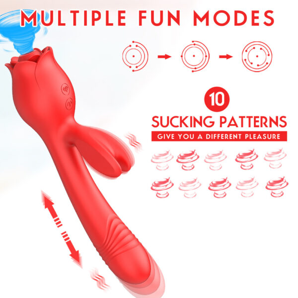 rose sucking toy,sucking toy,rose sucking vibrator,best sucking toy,rose sucking telescopic vibrating