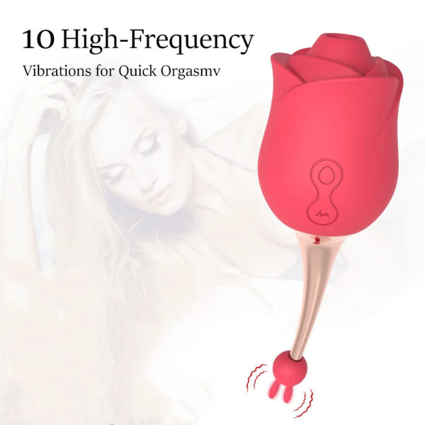 rose sucking vibrator,sucking vibrator,rose clit vibrator,sucker vibrator,rose toy