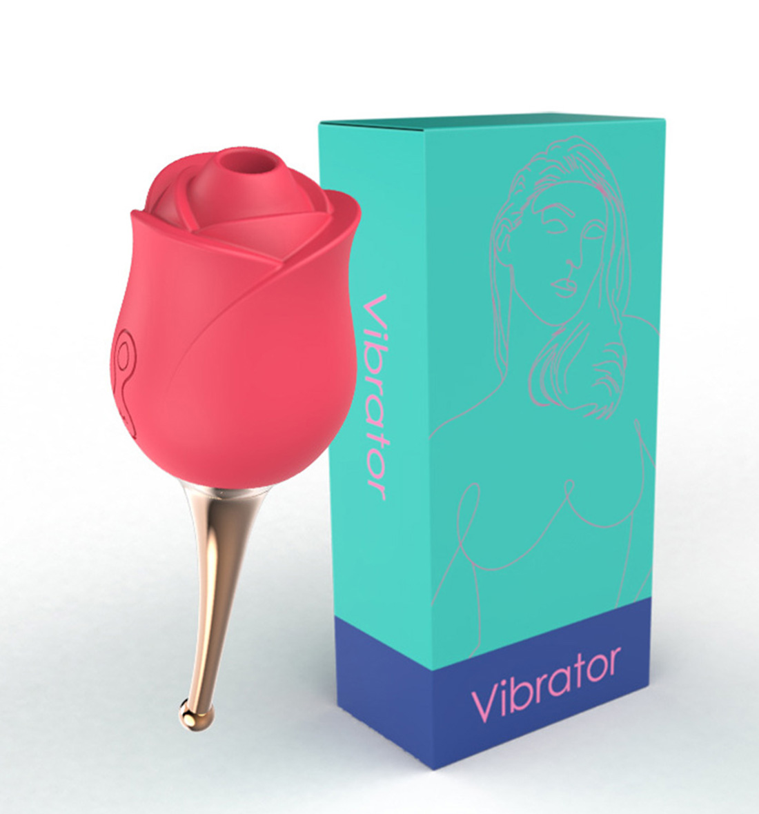 rose sucking vibrator,sucking vibrator,rose clit vibrator,sucker vibrator,rose toy