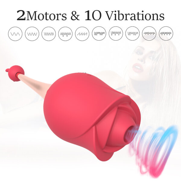 rose sucking vibrator,sucking vibrator,rose clit vibrator,sucker vibrator,rose toy