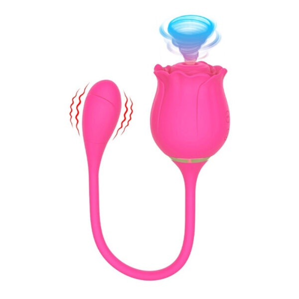 rose sucking vibrator,sucking vibrator,rose sucking toy,rose vibrating bullet,rose clit sucking