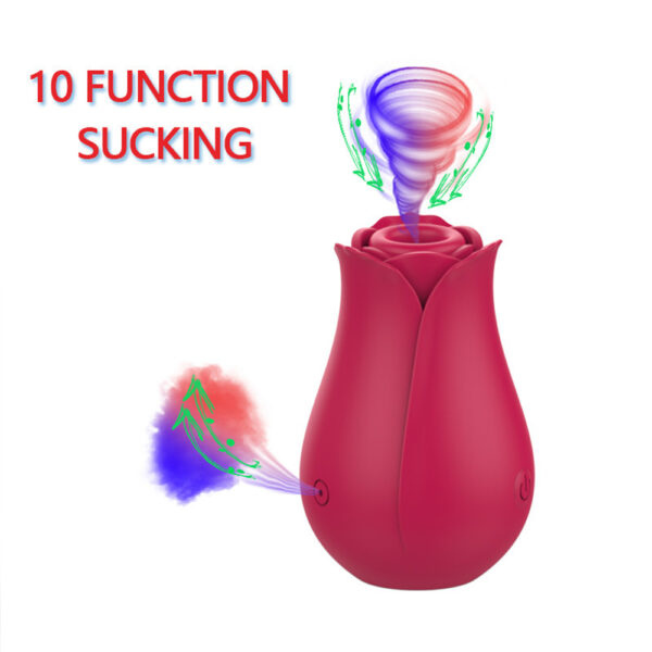 rose sucking vibrator,sucking vibrator,new rose toy,new rose vibrator,new rose suction