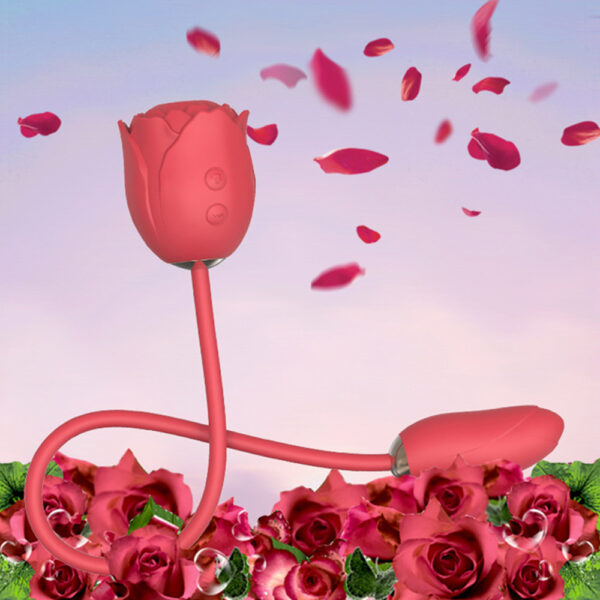 rose sucking vibrator,sucking vibrator,rose suction,rose vibrator,rose with vibrating egg