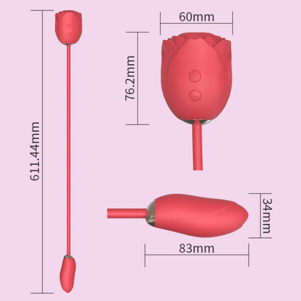 rose sucking vibrator,sucking vibrator,rose suction,rose vibrator,rose with vibrating egg