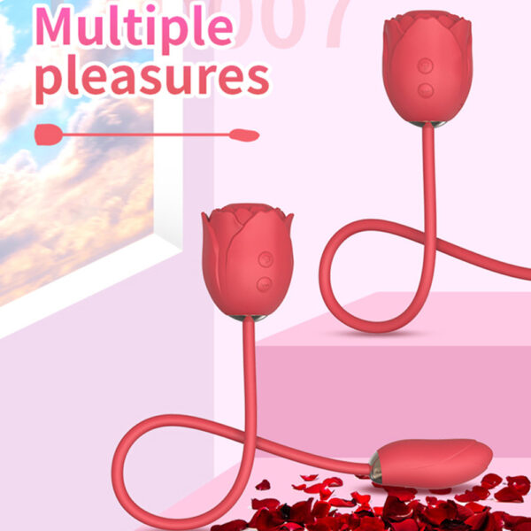 rose sucking vibrator,sucking vibrator,rose suction,rose vibrator,rose with vibrating egg