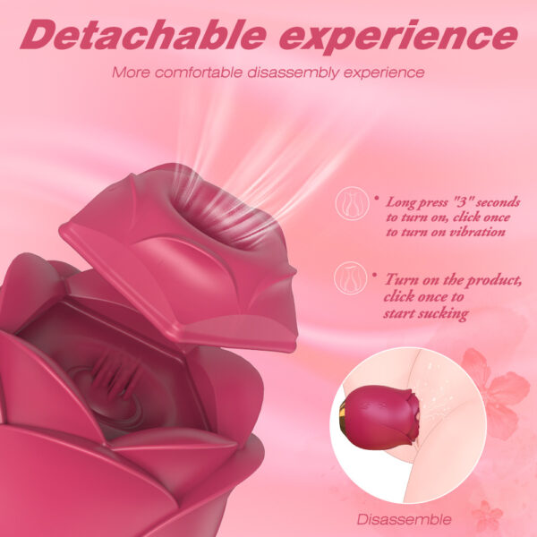 rose suction,rose suction toy,rose toy,best rose suction,detachable rose suction