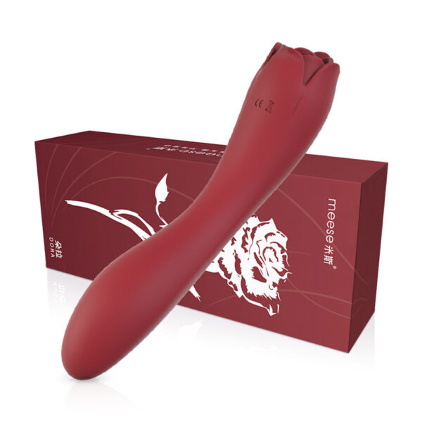 rose wand vibrator,wand vibrator,rose wand with tongue,rose tongue wand,rose tongue toy