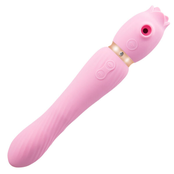 rose sucking vibrator,sucking vibrator,rose vibrator toy,warming swing wand,3-In-1 rose toy