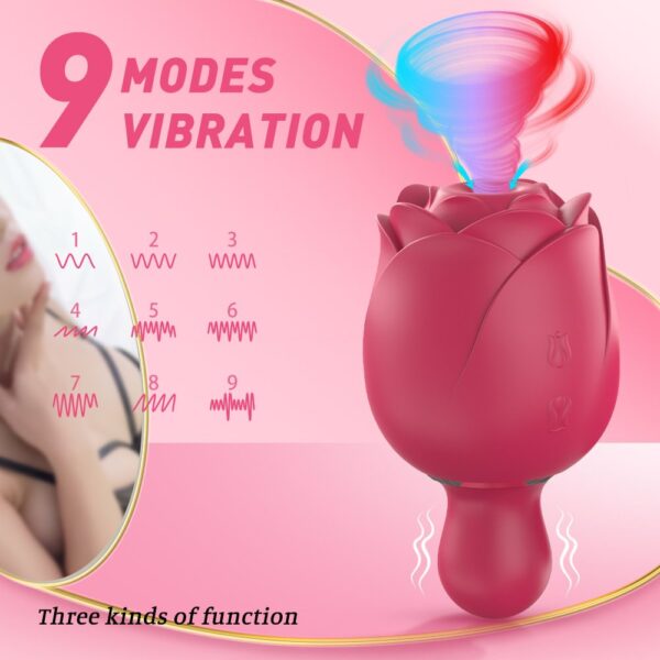 rose sucking vibrator,sucking vibrator,detachable rose toy,tap toy,best rose toy