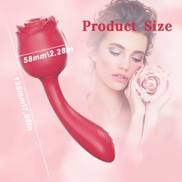 rose sucking vibrator,sucking vibrator,rose wand vibrator,suck vibrator,handle rose toy