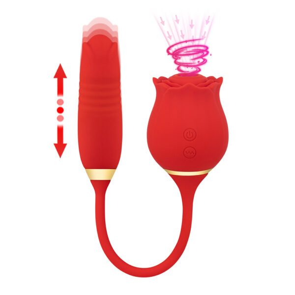 rose sucking toy,sucking rose toy,best thrusting vibrator,rose thrusting vibrator,thrusting vibrator