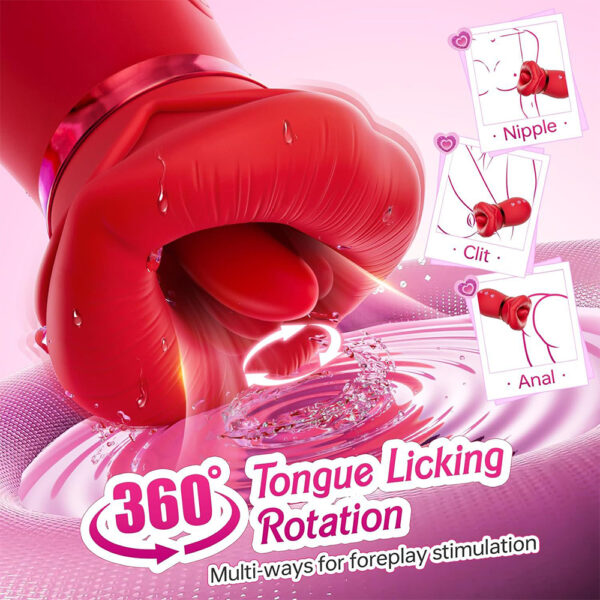 mouth tongue vibrator,tongue vibrator,big mouth vibrator,big tongue vibrator,rose tongue sucking