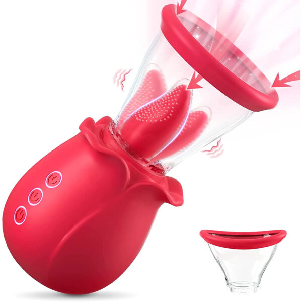 licking tongue vibrator,best tongue vibrator,rose tongue vibrator,rose suction cup,rose vibrator