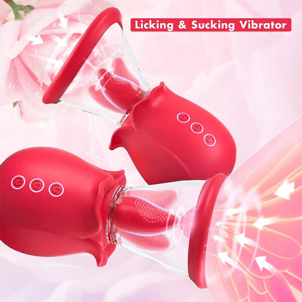 licking tongue vibrator,best tongue vibrator,rose tongue vibrator,rose suction cup,rose vibrator