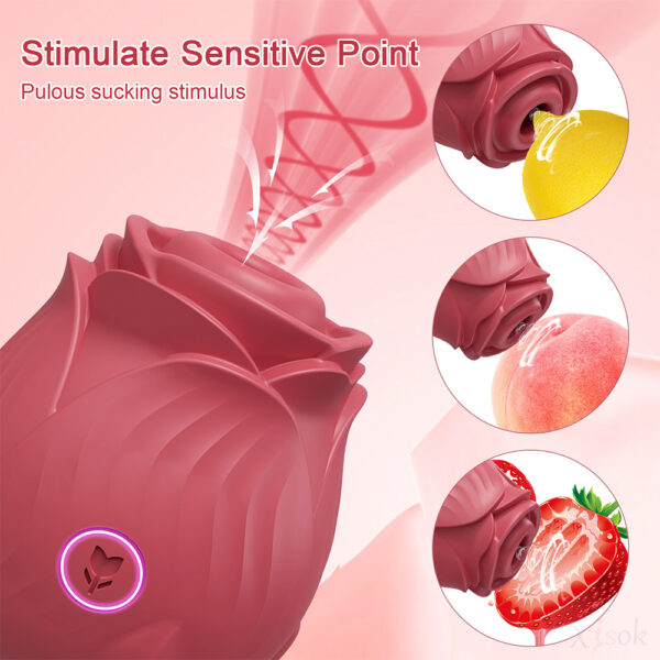 rose suction toy,suction toy,suction vibrator,clitoral stimulator,clitoral vibrator,best suction toy