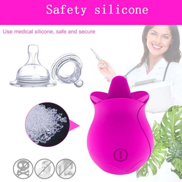 rose tongue toy,clitoral stimulator,rose tongue vibrator,tongue vibrator,clitoral vibrator