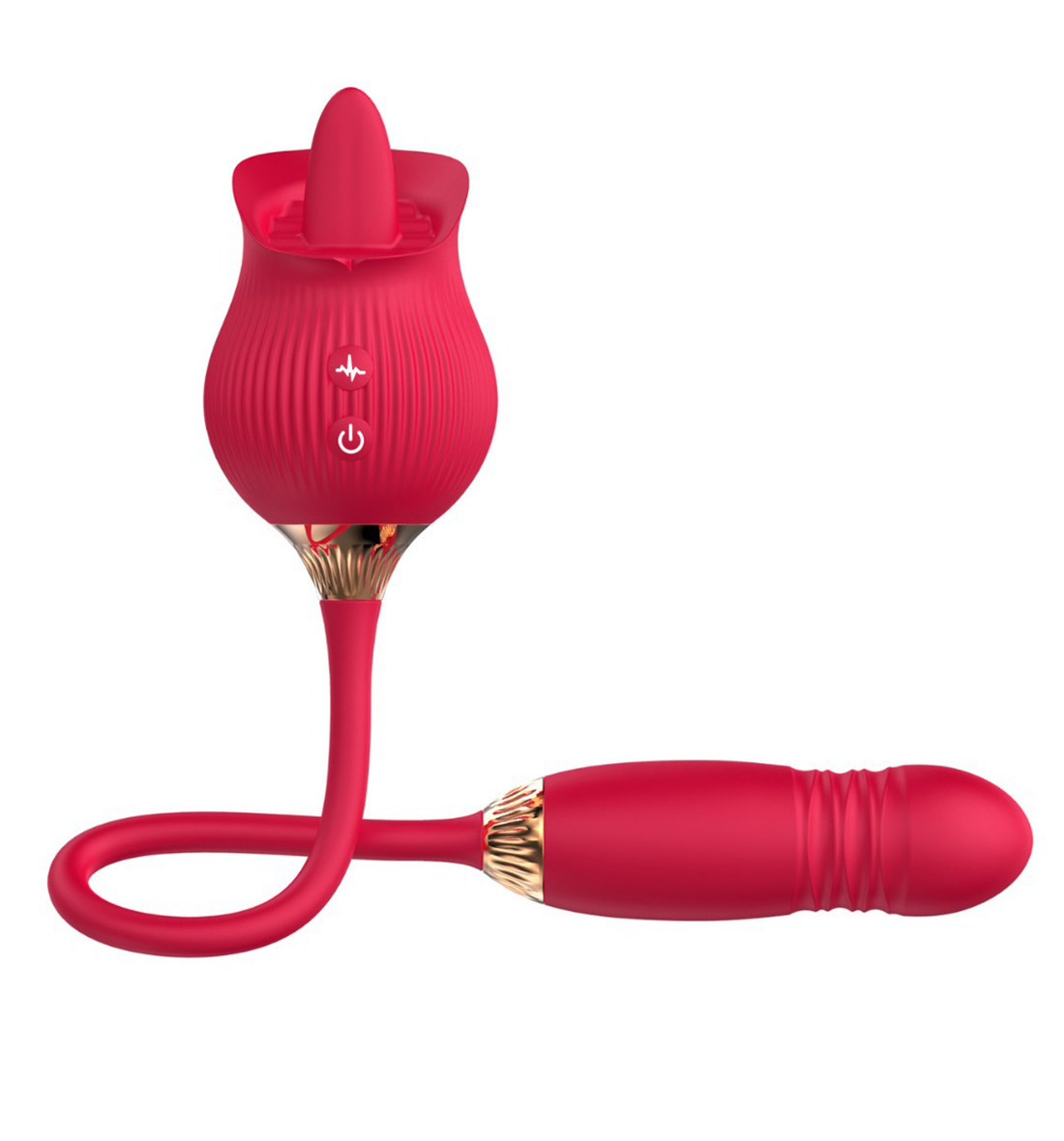 rose tongue toy,tongue toy,tongue licking vibrator,tongue vibrator,thrusting rose toy