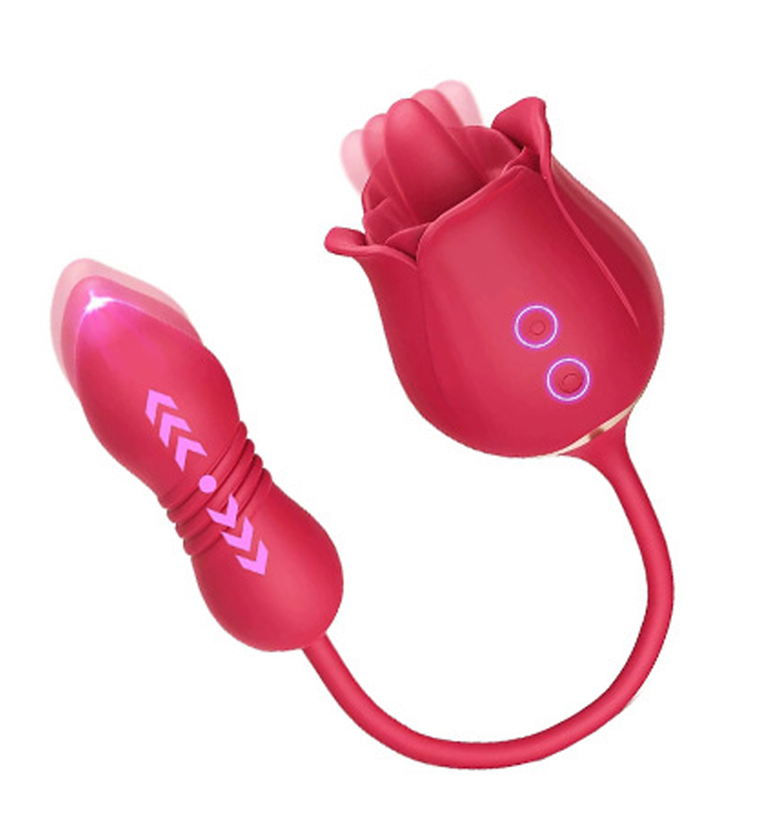 rose tongue toy,tongue toy,rose tongue vibrator,thrusting vibrating toy,thrusting vibrator,rose toy with tongue