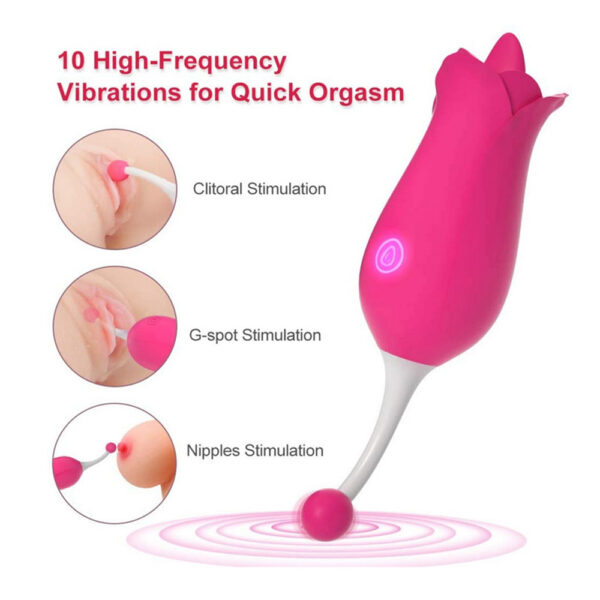 rose tongue stimulator,tongue stimulator,rose tongue vibrator,tongue vibrator,rose with vibrating bead