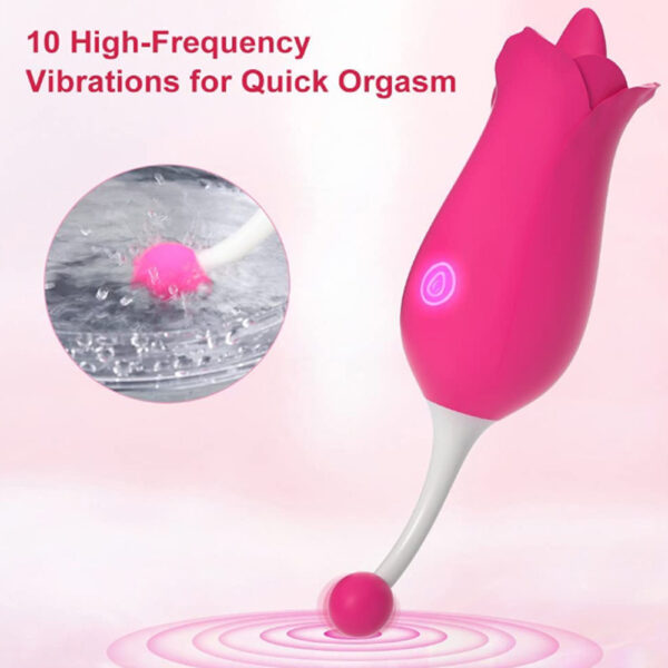 rose tongue stimulator,tongue stimulator,rose tongue vibrator,tongue vibrator,rose with vibrating bead