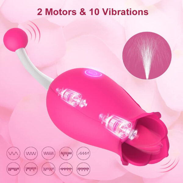 rose tongue stimulator,tongue stimulator,rose tongue vibrator,tongue vibrator,rose with vibrating bead