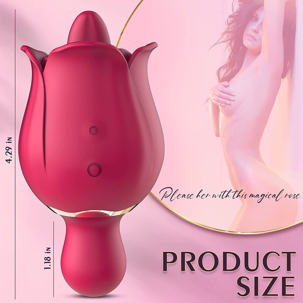 rose tongue vibrator,clitoral stimulator,rose tongue toy,rose clitoral stimulator,rose toy with tongue