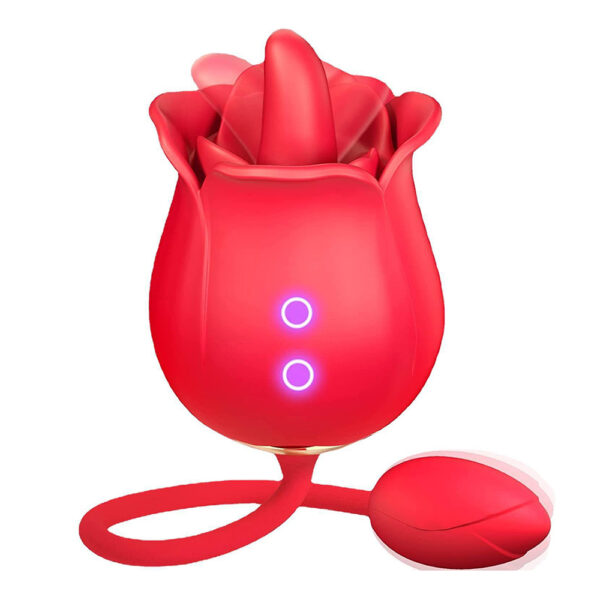 tongue rose toy,rose toy,rose tongue vibrator,bullet vibrator,rose with tongue toy