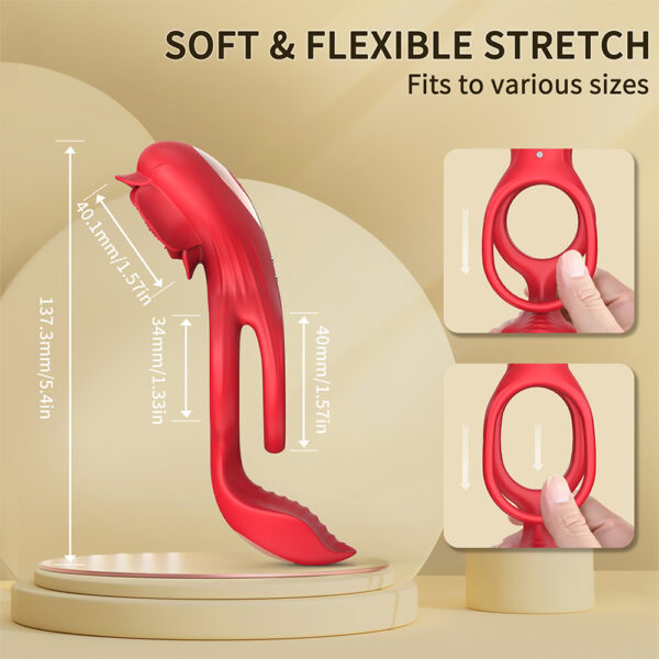 vibrating cock ring,cock ring,rose cock ring,rose clit stimulator,best cock ring,APP remote control cock ring