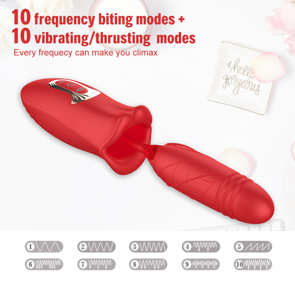 mouth biting vibrator,thrusting dildo,thrusting vibrator,telescopic vibrator,rose biting vibrator