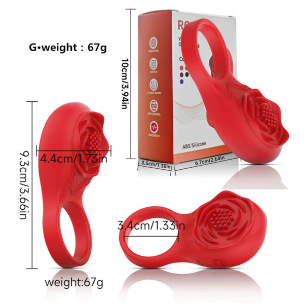 vibrating cock ring,cock ring,ring with clit stimulator,rose cock ring,cock ring for men