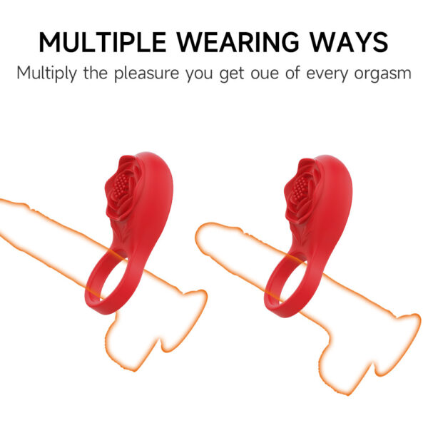 vibrating cock ring,cock ring,ring with clit stimulator,rose cock ring,cock ring for men