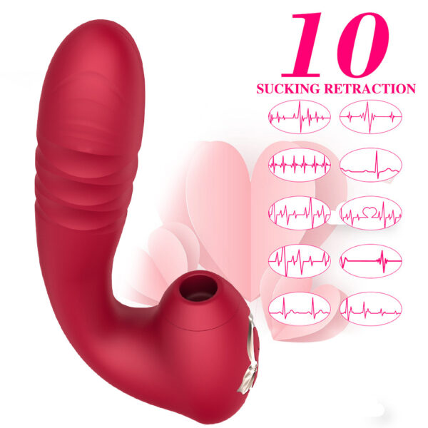 clit sucking vibrator,g-spot thrusting dildo,g-spot vibrator,sucking vibrator,clit sucker vibrator,clitoral sucking