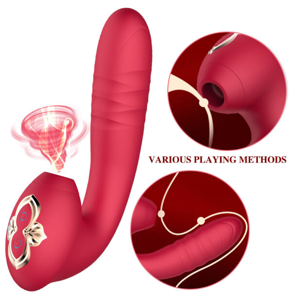 clit sucking vibrator,g-spot thrusting dildo,g-spot vibrator,sucking vibrator,clit sucker vibrator,clitoral sucking