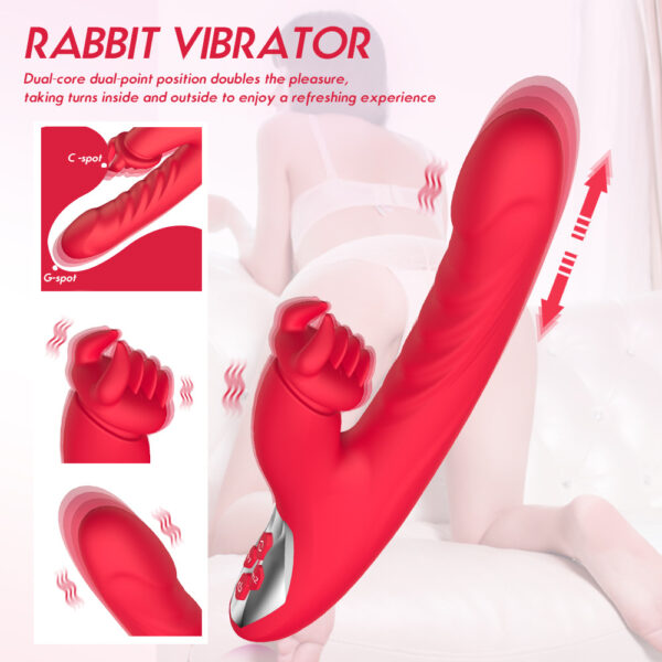 rabbit vibrator,g-spot telescopic dildo,g-spot rabbit vibrator,rabbit vibratting dildo,rabbit clit stimulator