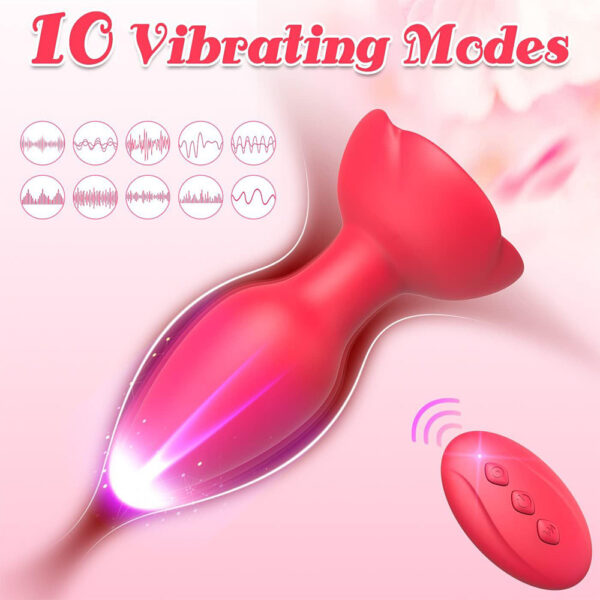 anal plug vibrator,plug vibrator,rose anal plug,anal vibrator,anal vibrator with control,rose anal vibrator