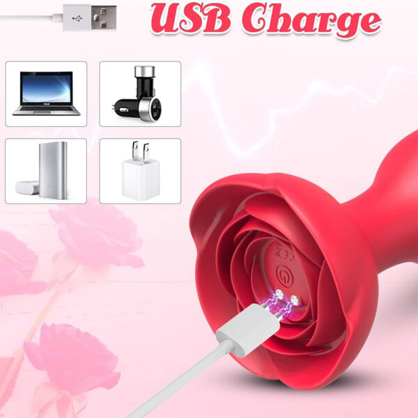 anal plug vibrator,plug vibrator,rose anal plug,anal vibrator,anal vibrator with control,rose anal vibrator