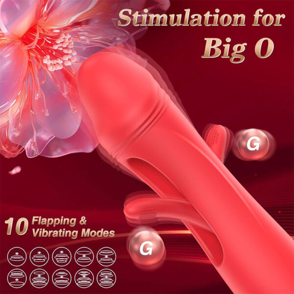 rose sucking vibrator,clit stimulator,flapping vibrator,rose tongue vibrator,rose clit sucker