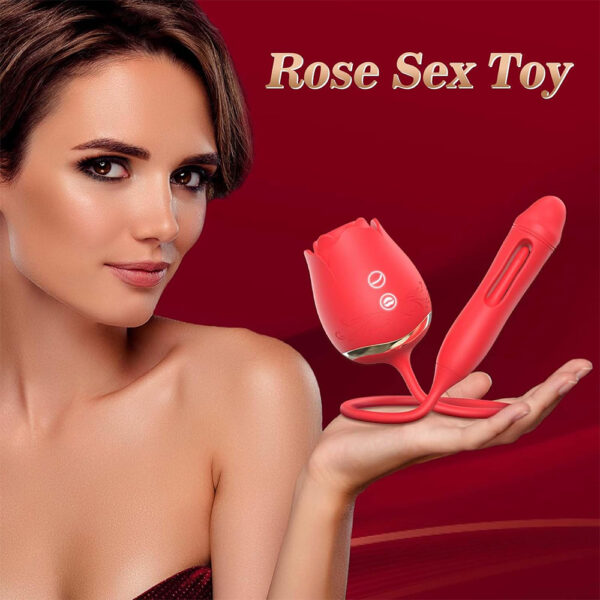 rose sucking vibrator,clit stimulator,flapping vibrator,rose tongue vibrator,rose clit sucker