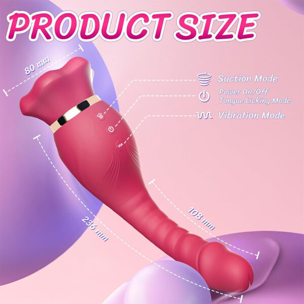 rose tongue vibrator,g-spot stimulator dildo,rose sucking vibrator,tongue licking vibrator,g-spot stimulator