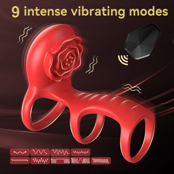 vibrating cock ring,cock ring,ring with clit stimulator,rose cock ring,cock ring for men