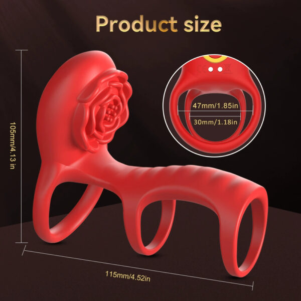 vibrating cock ring,cock ring,ring with clit stimulator,rose cock ring,cock ring for men